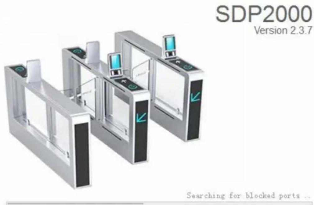 SDP2000 Version 2.3.7 Searching for blocked ports ...