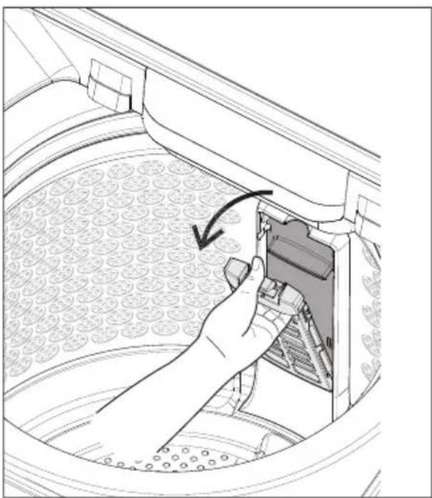 ELECTROLUX EWT1074N5WA - วิธีทำความสะอาดที่กรองขุยผ้า: - 1