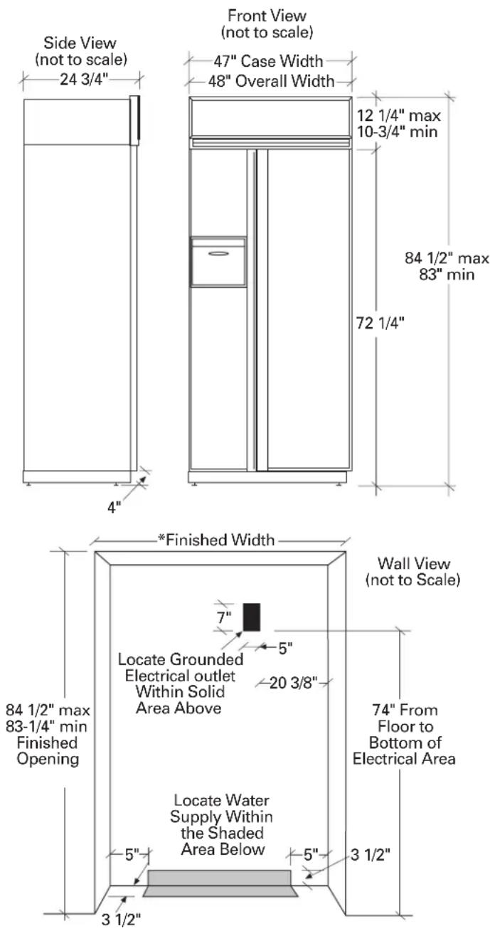 GE ZWSP48D - ZIS48N (non-dispenser) - 3