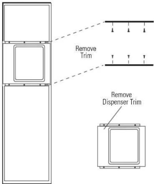 GE ZWSP48D - Step 2 Remove trim - 1
