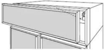 GE ZWSP48D - To raise or lower case trim to other installation heights: - 1