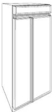 GE ZWSP48D - 3/4" thick custom panels—Without trim kits - 1