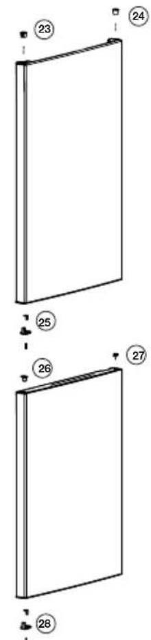 BEKO CFB1G3686W - Reversing the doors - 3