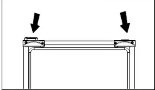 BEKO CFB1G3686W - Attaching the plastic wedges - 2