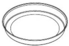 Simple line drawing of two concentric ovals (no text or symbols)
