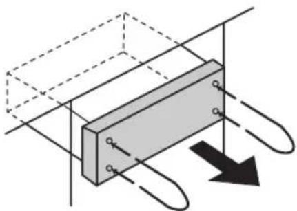 PANASONIC CQ-5200U - To remove the unit from the vehicle's dashboard - 1