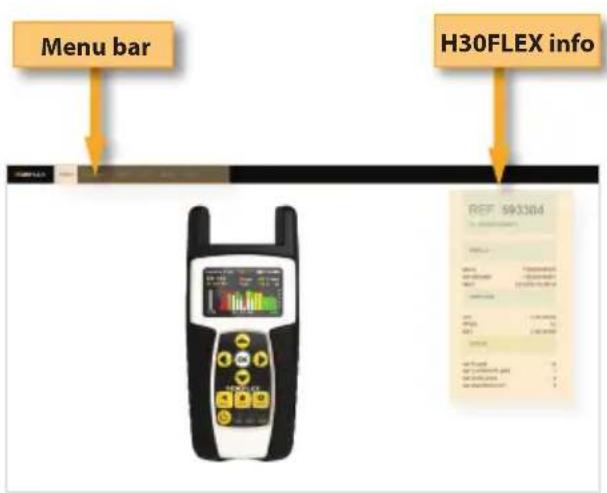 Menu bar H30FLEX info REF 593304