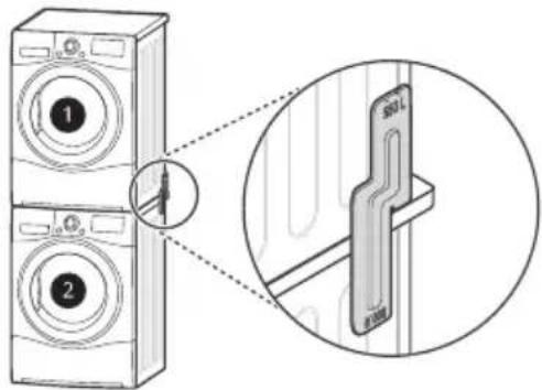 LG FDV708W - Stacking Kit - 1