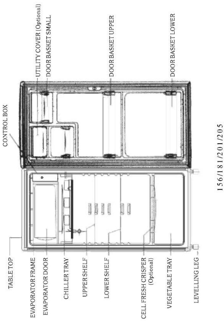 LG GR-225GPPX - Identification of Parts - 1