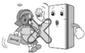 LG GL-C396RQBN - Do not allow any person except the qualified engineer to disassemble, repair or alter the refrigerator. - 1