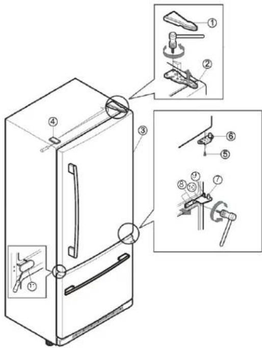 LG GM-733DAC - Installing Refrigerator Door - 1