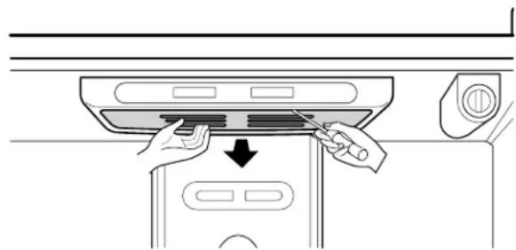 LG GM-733DAC - To change the refrigerator light: - 1