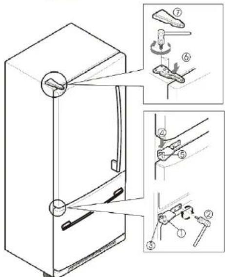 LG GM-733DAC - Installing Refrigerator Door - 3