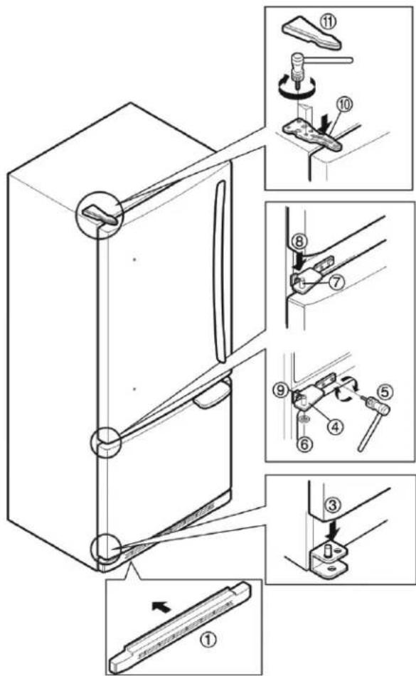 LG GM-733DAC - Installing Refrigerator Door - 1