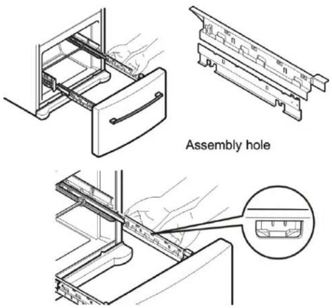 LG GM-733DAC - Installing Pullout Drawer - 5