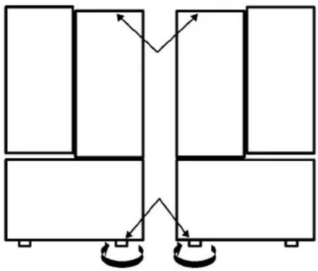 LG GR-F258JVK - LEVELING AND DOOR ALIGNMENT Leveling - 1