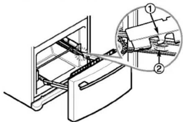 LG GR-F258JVK - Installing Pullout Drawer - 2