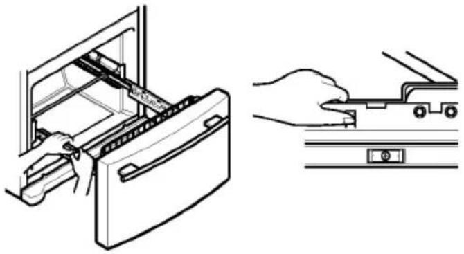 LG GR-F258JVK - Removing Pullout Drawer - 2