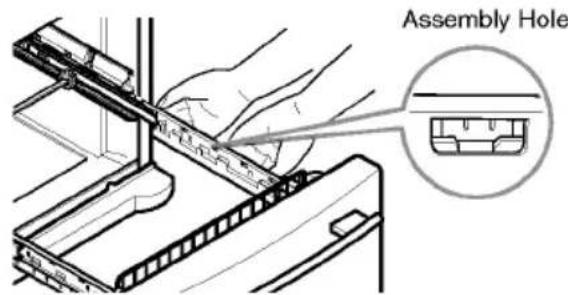 LG GR-F258JVK - Installing Pullout Drawer - 6