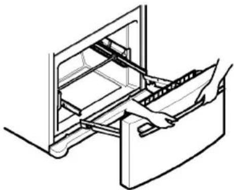 LG GR-F258JVK - Removing Pullout Drawer - 5