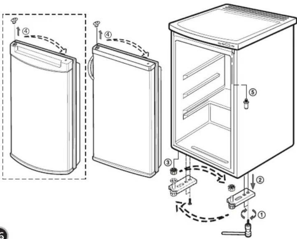 LG F-2054SQ - How to Reverse the Door - 1