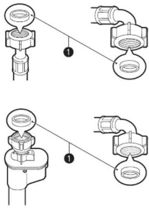 LG F16105SBD - Checking the Rubber Seal on the Water Inlet Hose - 1
