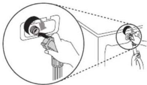 LG F16105SBD - Connecting Hose to the Appliance - 1