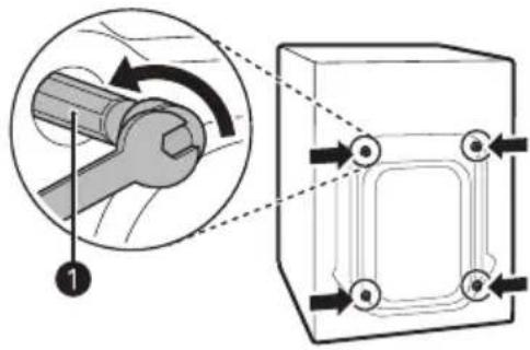 LG F16105SBD - Removing the Bolt Assemblies - 1