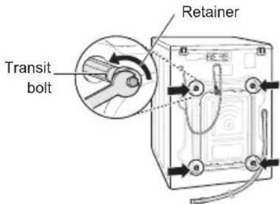 LG SC3-1794TW - Remove the bolt assemblies. - 1