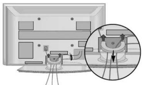 LG 47LG30RA - How to remove the cable management clip - 1