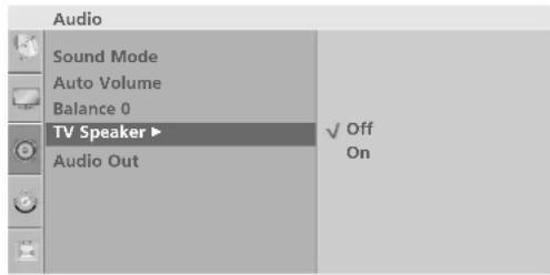 LG 47LG30RA - TV SPEAKERS ON/OFF SETUP (Except 22LG3\*\*\* ) - 2