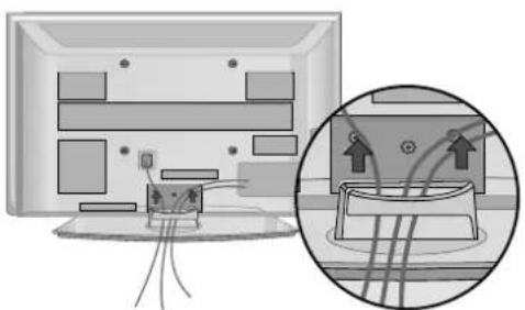 LG 47LG30RA - How to remove the cable management clip - 2