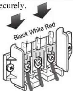 securely. Black White Red