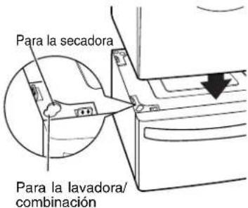 Para la secadora Para la lavadora/ combinación