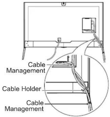LG 49UB859Y - Tidying cables - 5