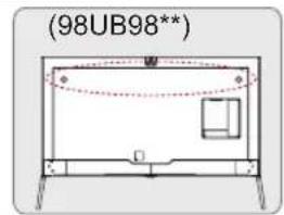 LG 49UB859Y - Securing the TV to a wall - 3