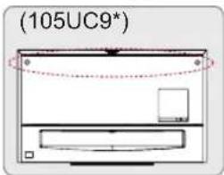 LG 49UB859Y - Securing the TV to a wall - 2
