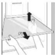 LG GR-M820LS - Removing the Fridge/Freezer Shelf - 1
