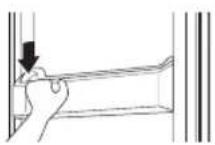 LG GR-M820LS - Refitting the Fridge/Freezer Door Basket - 2