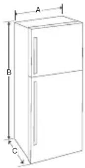 LG GRM-792DHLL - Dimensions and Clearances - 1