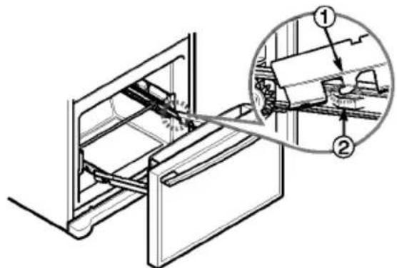 LG GR-C258UGL - Installing Pullout Drawer - 2