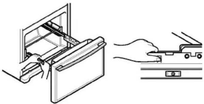 LG GR-C258UGL - Removing Pullout Drawer - 2