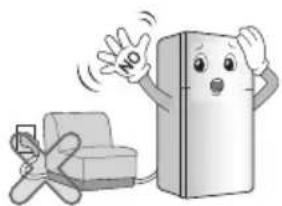 LG R-2012YTY - Do not allow the power cord bent or pressed by the heavy object to be damaged. - 1