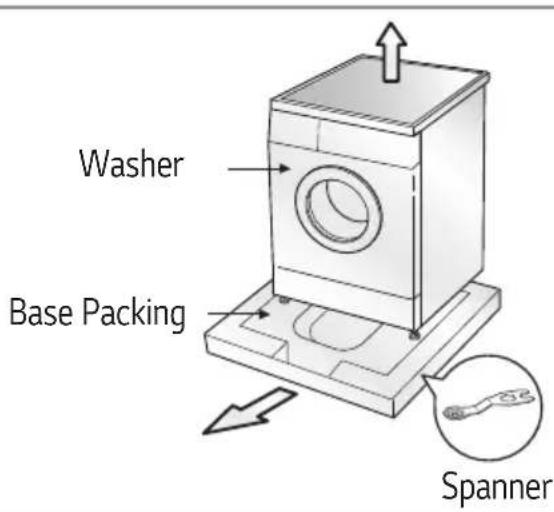 LG W96H43BTT - ■ Removing packing - 1