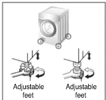 LG F1258RD - ■ Level adjustment - 2
