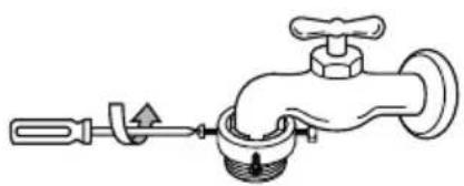 LG T1766TEFT0 - Fixing the connector to the tap. - 1