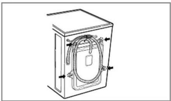 LG F1056QDT25 - ■Removing transit bolts - 1