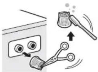 LG F0882W - Cleaning the Water Inlet Filter - 2