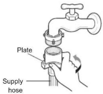LG F0882W - Connecting Screw-Type Hose to Tap Without Thread - 4