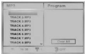 LG DM6944P - Press ▲▼ to select the MP3 then press SELECT/ENTER. - 1